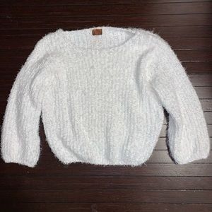 POL Sweaters - POL white fuzzy oversized sweater POL Sweaters - POL white fuzzy oversized sweater